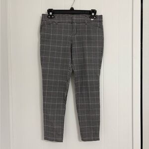 Old Navy Women's Gray Plaid Skinny Pants